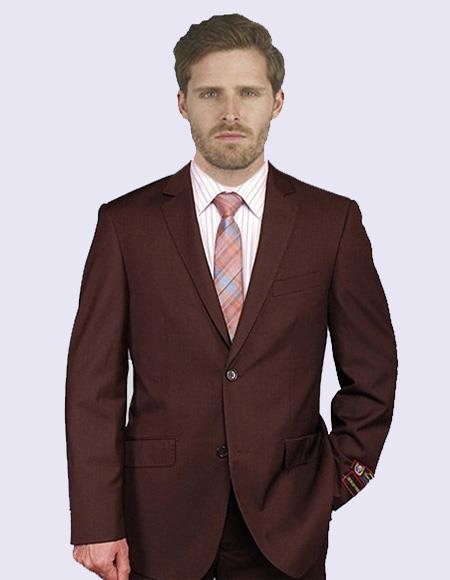 Giorgio Fiorelli Menâ€™s Suit In Brown