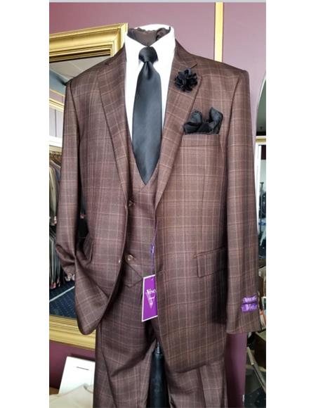 Men's Six Button Double Breasted Peak Lapel Jacket In Black