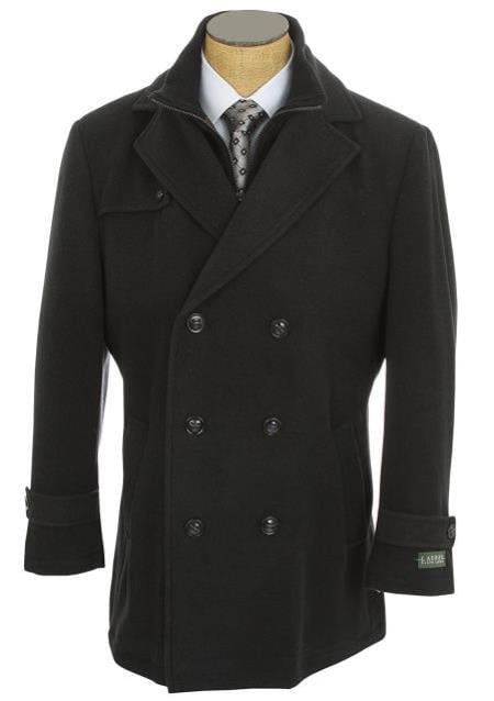 Men's Dress Coat Double Breasted Designer Men's Wool Men's Peacoat Sale