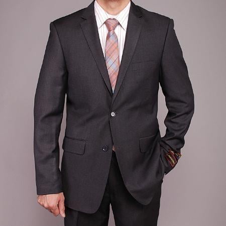 Gray Four Button Cuff Graduation Suit For Boy / Guys
