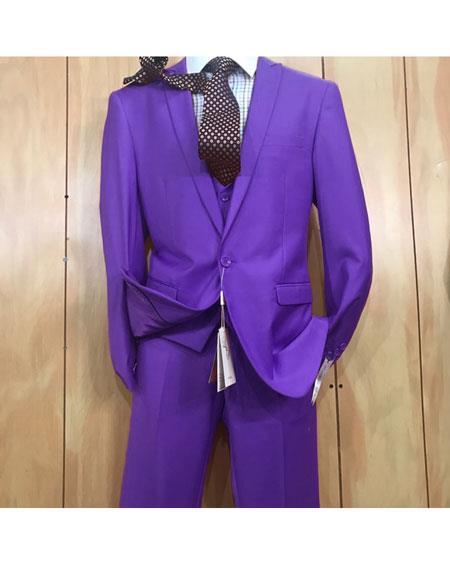 Graduation Suit For boy / Guys Purple