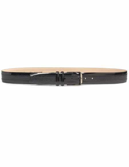 Mezlan Leather and Deerskin Belt