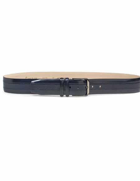 Mezlan Leather and Deerskin Belt