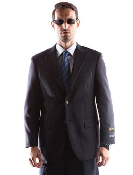 Big and Tall & Extra Long Sizes Men's Blazer With Brass Buttons