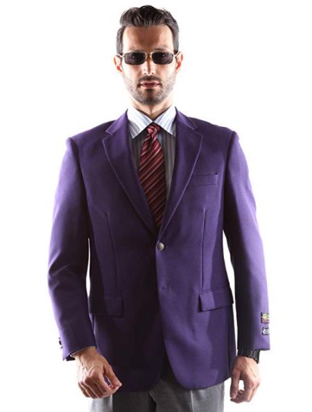Big and Tall & Extra Long Sizes Men's Blazer With Brass Buttons