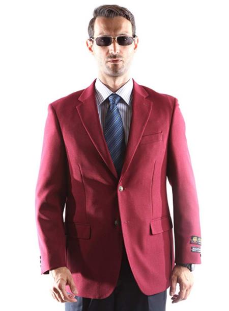 Big and Tall & Extra Long Sizes Men's Blazer With Brass Buttons