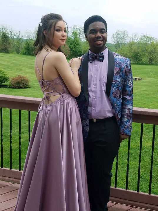 Blue Prom 2026 Paisley Fashion Fancy Floral Fashion for Men