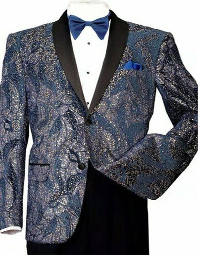 Blue And Gold Tuxedo