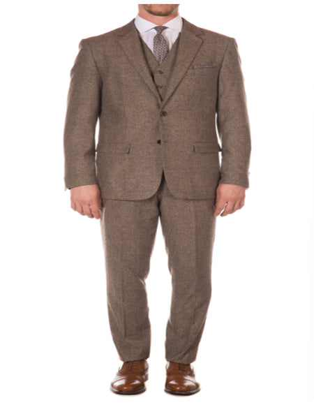 Brown Peak Blinder Custom Vested Suit
