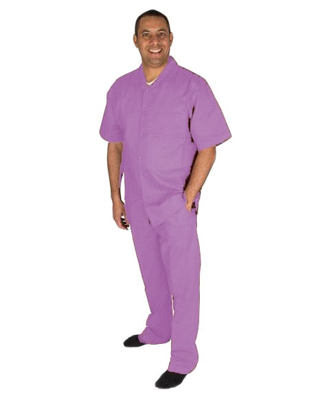 Linen Walking Suit Lilac