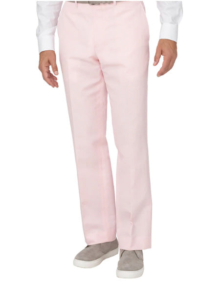 Men's Linen Pants Pink