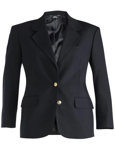 Two Button Navy Women Blazer