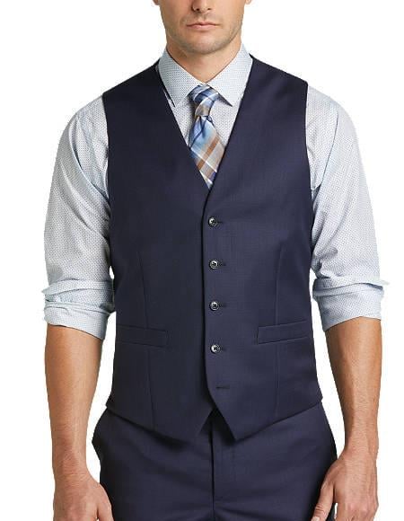 Blue Five Button Besom pocket Suit