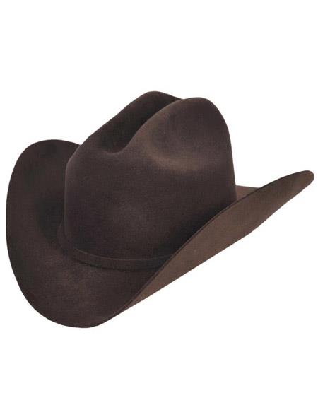 Brown Hats Wool and Beaver Felt Los Altos Valentin Style