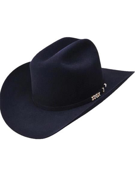 Serratelli Hat Company-100x Beaver Felt Comandant Cowboy Hat