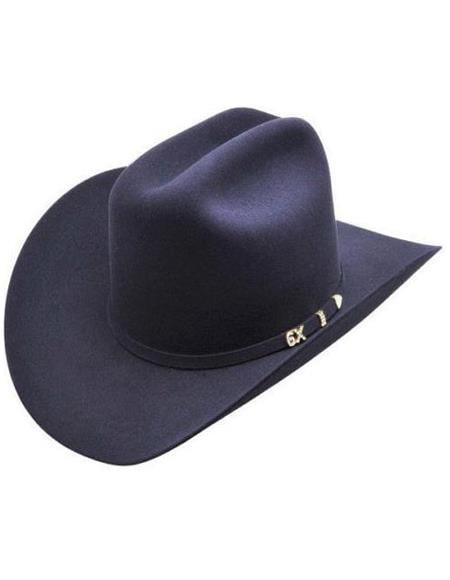 Serratelli 6X Amapola Black 4'' Brim Western Cowboy Hat all sizes