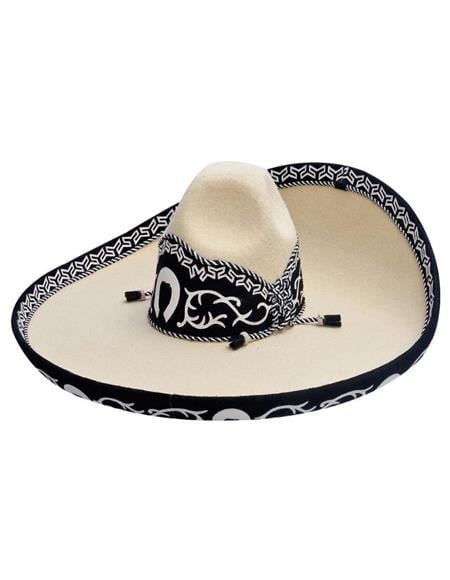 Sombreros Charros Forrados De Lana Beige