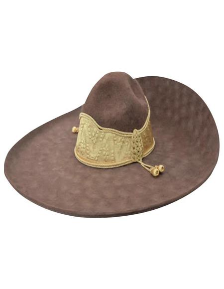 Sombrero Charro Cefe De Pelo De Conejo Brown