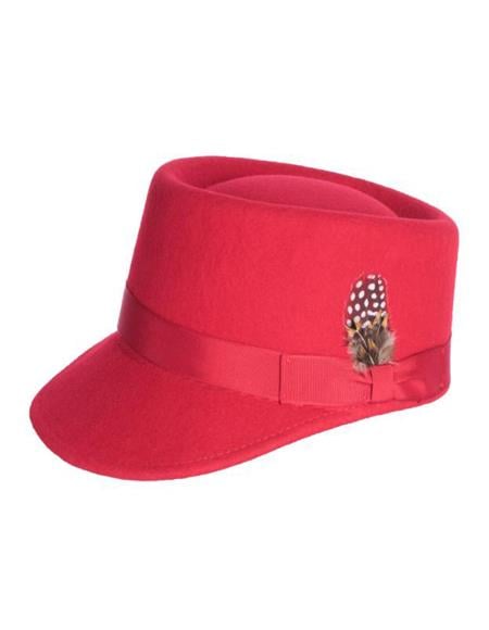 Men's Conductor Hat Red