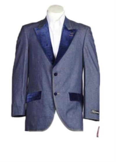 Mens denim blazer jacket