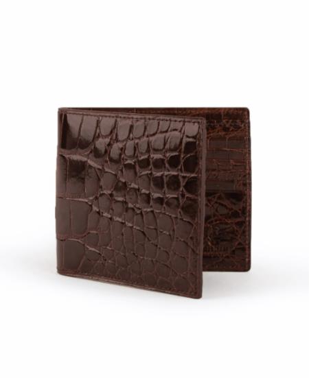 Men's Full Alligator Hipster Chocolate