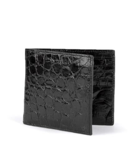 Men's Full Alligator Billfold Black