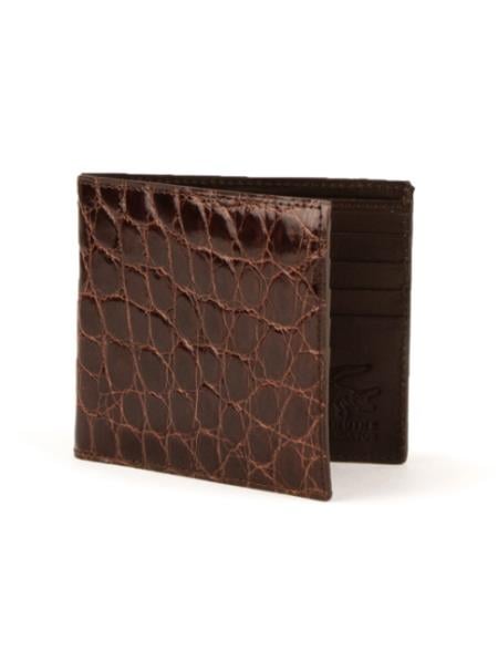 Men's Alligator Billfold Nicotine