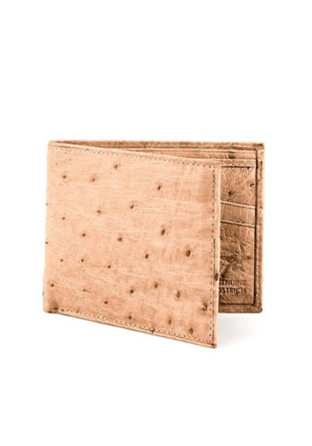 Men's Smooth Ostrich Billfold Oryx