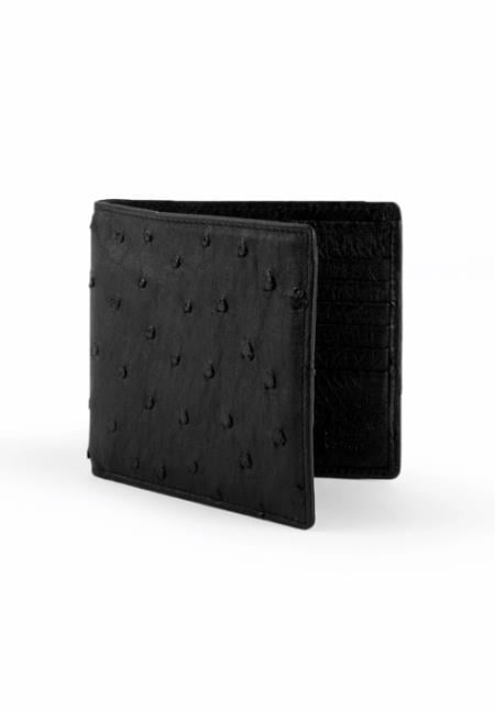 Men's Full Quill Ostrich Hipster Black