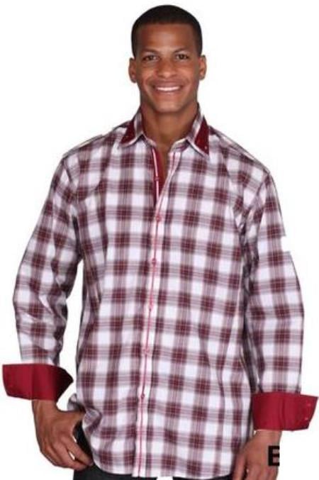 Patterned Dress Shirt