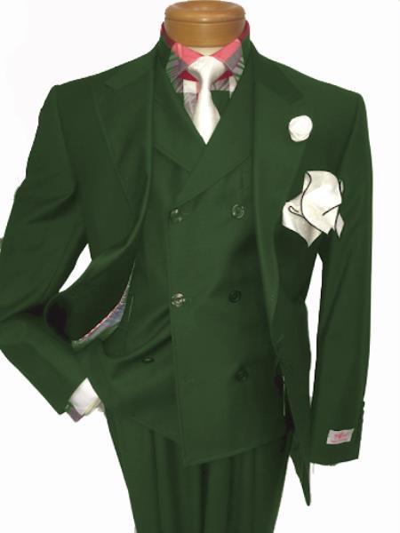Men's Two Button Single Breasted Notch Lapel Suit Brown main image 1