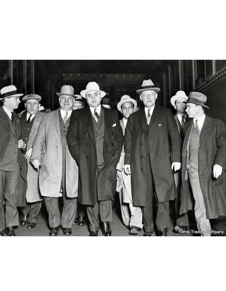 Overcoat and Suit and Hat Package Al Capone Suit - Al Capone Custome - Al Capone Outfit