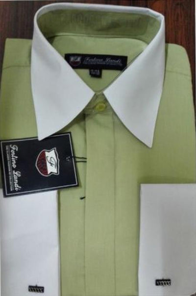 Solid Green Dress Shirt