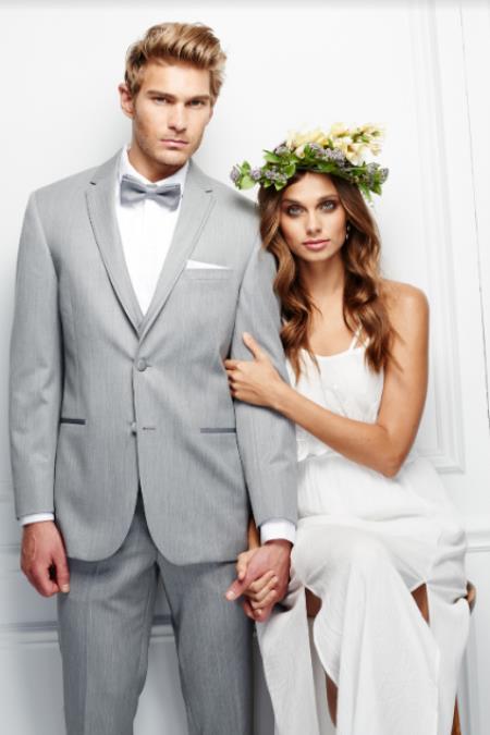Gray Besom Pocket Suit