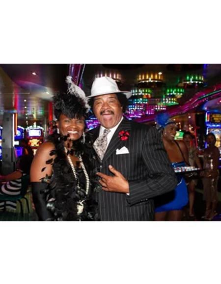 Harlem Nights Costumes - Suit + Hat + Shirt and Tie