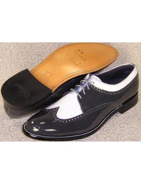 Mens Stacy Baldwin Spectator Oxford Grey ~ White