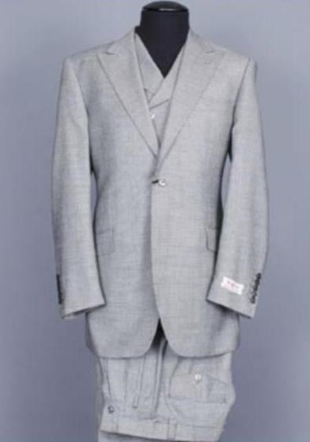 Mens Urban Dark Brown Suit - Double Breasted Vest Pleated Pants main image 1