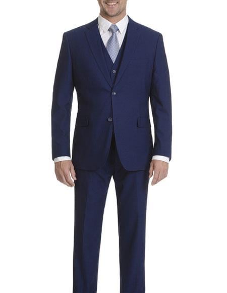 Mens Cobalt Blue Suit