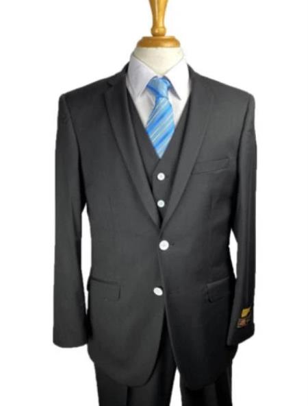 Mens Suits Los Angeles Why Rent To Setup The Group - Call: 3104300939 Black Prom Suit - Black Groomsmen Suit - Black Groom Suit With White Buttons