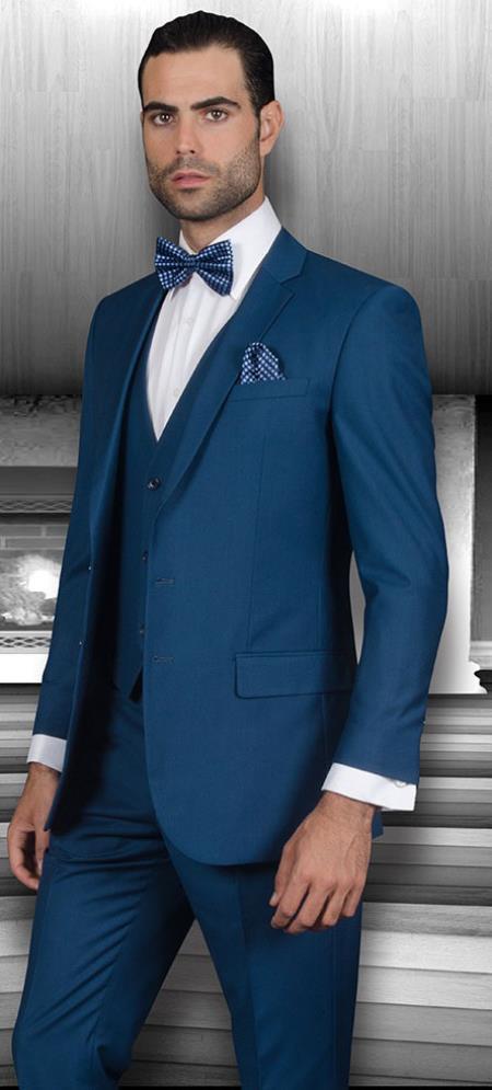 Mens Cobalt Blue Suit