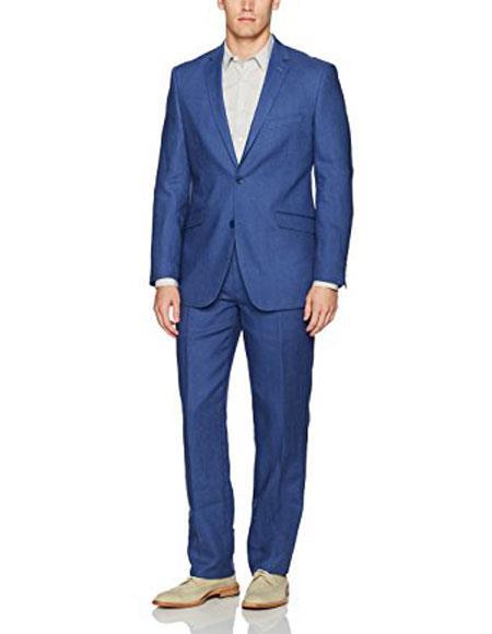 Mens Cobalt Blue Suit