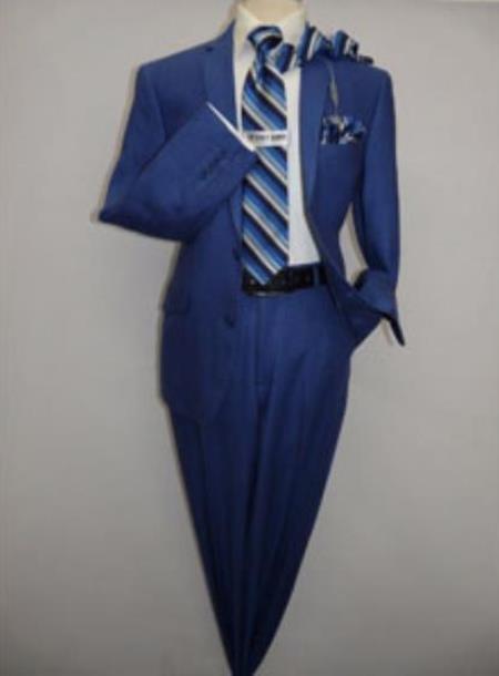 Mens Cobalt Blue Suit