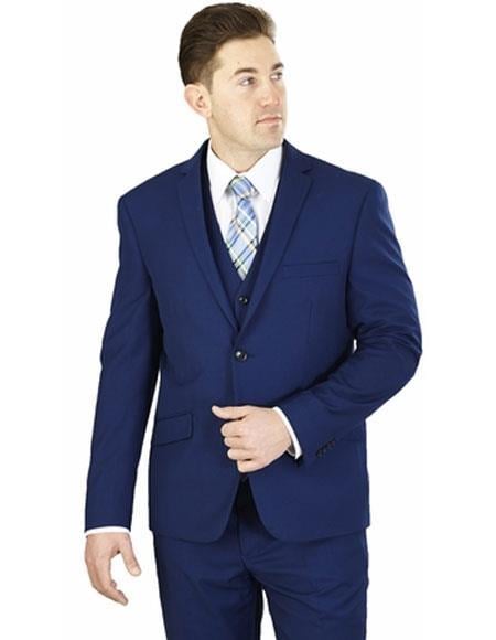 Mens Cobalt Blue Suit