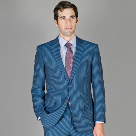 Mens Cobalt Blue Suit