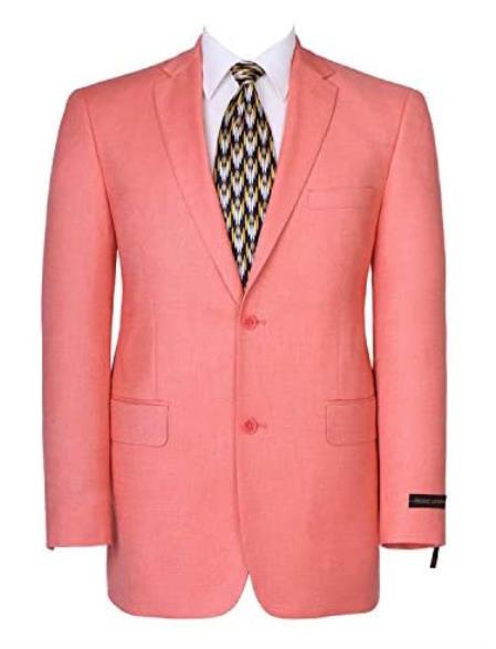 men’s pink orange blazer