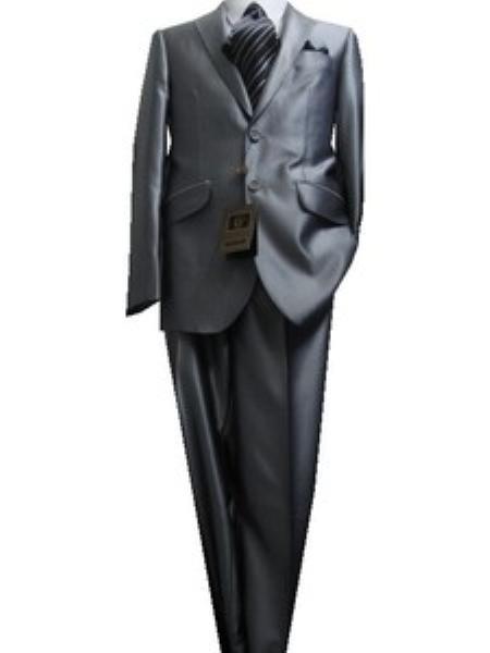 Tight Fit Suits - Silver Prom 2026 Suit