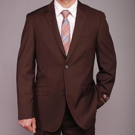 Tight Fit Suits - Brown Prom 2025 Suit