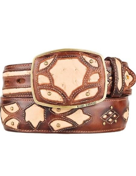 Cinto Avestruz Fashion Arena Difuminado