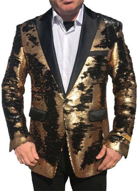 Big and Tall Mens Tuxedos - Gold Tuxedo