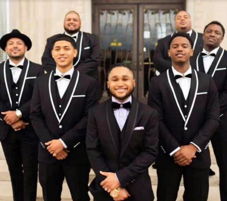 Black and White Trim Tuxedo or Black and Black Trim Vested Suit - Wedding - Prom 2026 Tuxedo